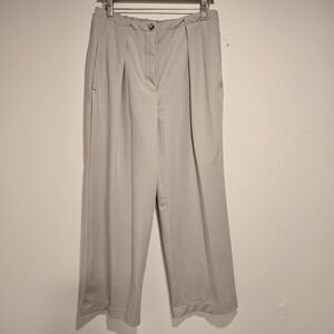 Free People Light Gray Wide-Leg Trousers